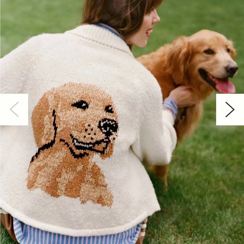 Anthropologie | Sweaters | The Jesse Dog Icon Cardigan Sweater By